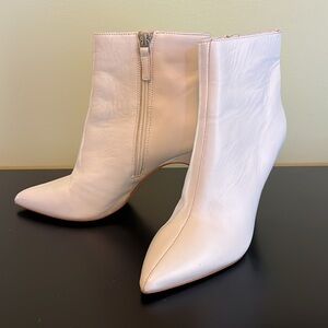 Leith White Ankle Boots